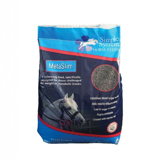 Simple System Horse Feeds - 𝗠𝗲𝘁𝗮𝗦𝗹𝗶𝗺, A balancing feed  specifically designed for those challenged by weight or metabolic issues.  #metaslim #simplesystem #laminitis #ems #cushingsdisease